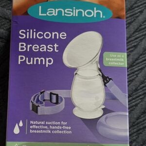 Lansinoh Silicone Breast Pump - Lavender